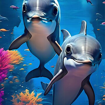 Artwork thumbnail, Dolphins by JiffyGirls