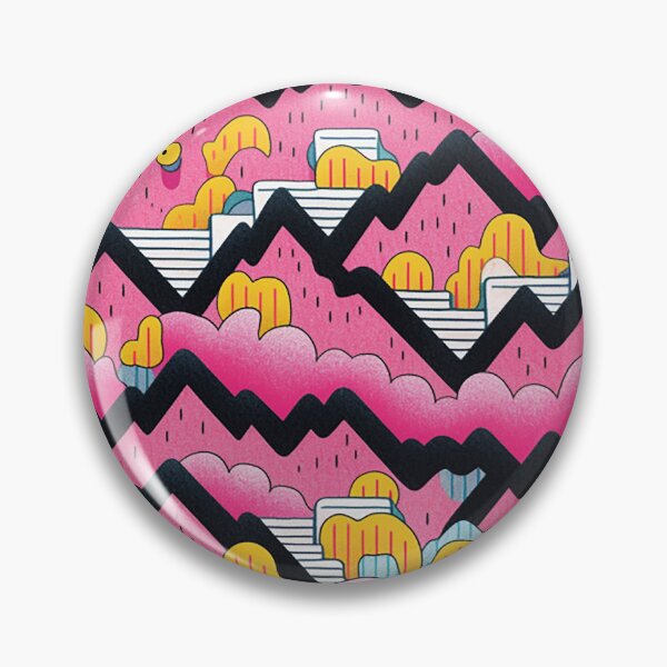 Item preview, Modernist Color Play - Minimalist Geometric Art in Pink, Yellow, and Black designed and sold by PaintbrushPlace.