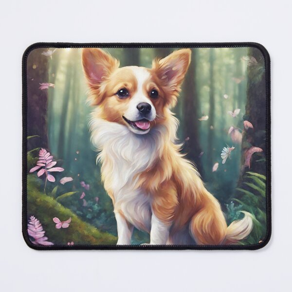 Item preview, Enchanted Forest pets Dog Corgi artwork designed and sold by FantasyMountain.