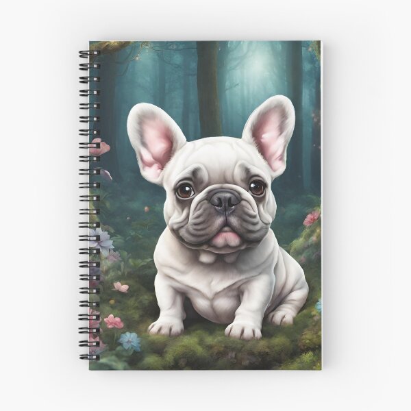 Item preview, Enchanted Forest pets Dog puppy artwork French Bulldog designed and sold by FantasyMountain.