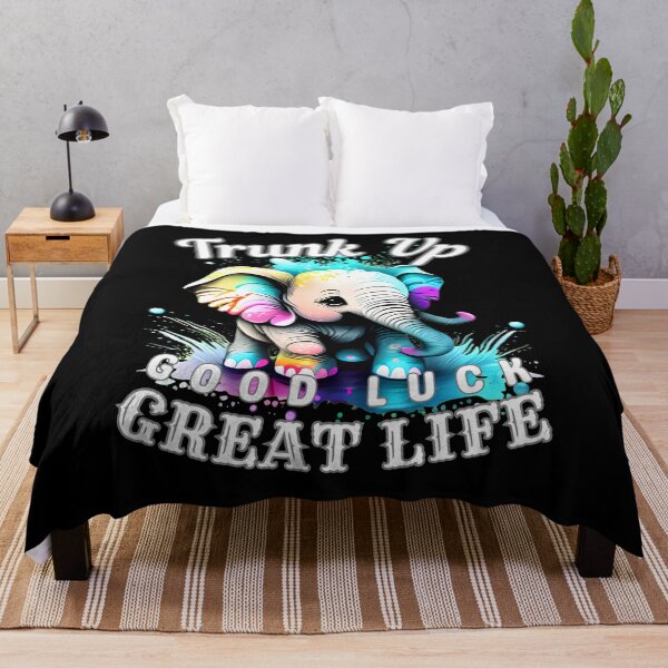 Item preview, Trunk Up, Good Luck, Great Life designed and sold by ElephantVibes.