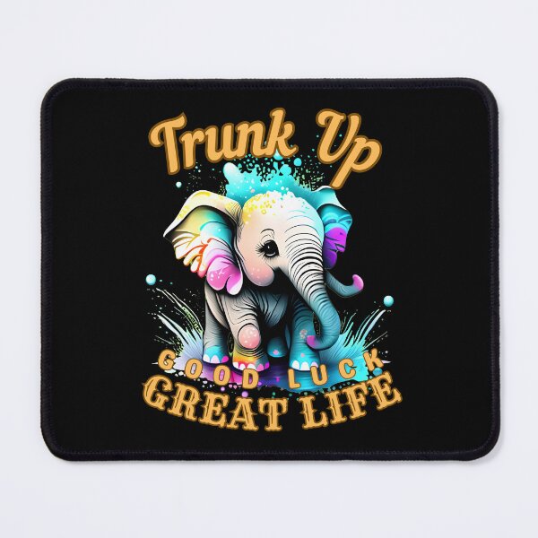 Item preview, Trunk Up, Good Luck, Great Life. elephant lover designed and sold by ElephantVibes.