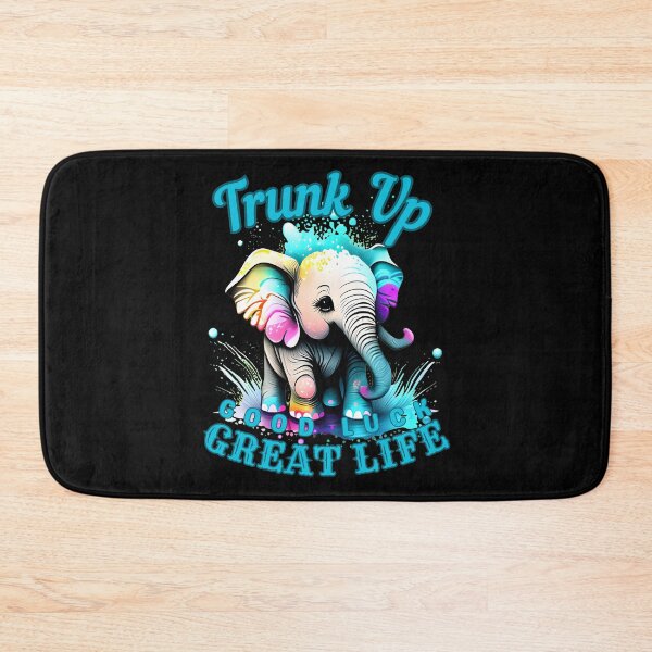 Item preview, Trunk Up, Good Luck, Great Life. funny elephant designed and sold by ElephantVibes.