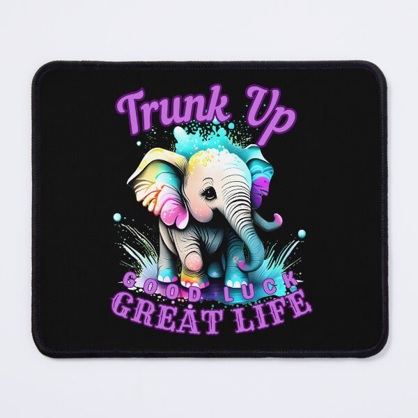 Item preview, Trunk Up, Good Luck, Great Life. elephant face designed and sold by ElephantVibes.