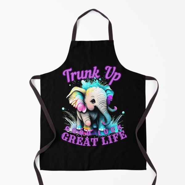 Item preview, Trunk Up, Good Luck, Great Life. elephant face designed and sold by ElephantVibes.