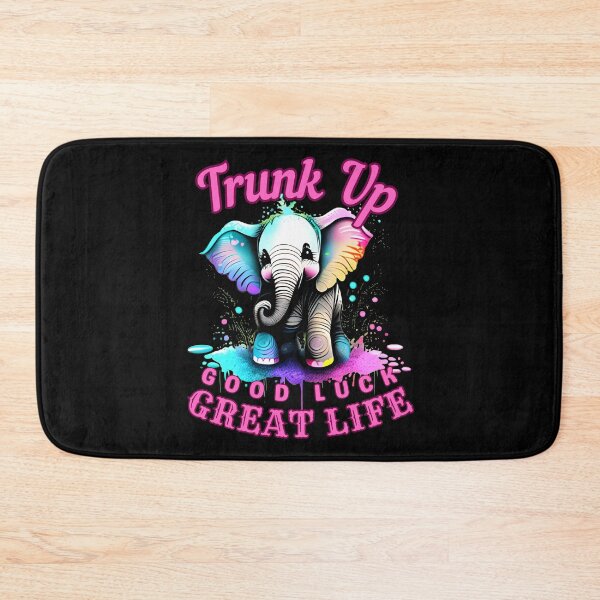 Item preview, Trunk Up, Good Luck, Great Life. elephant saying designed and sold by ElephantVibes.