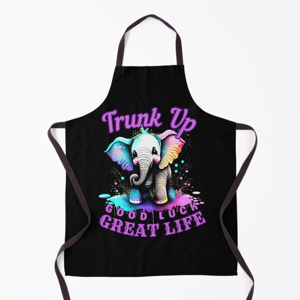 Item preview, Trunk Up, Good Luck, Great Life. elephant quote designed and sold by ElephantVibes.