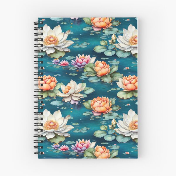 Item preview, Watercolor Oasis Pond Pattern designed and sold by Patternliss.