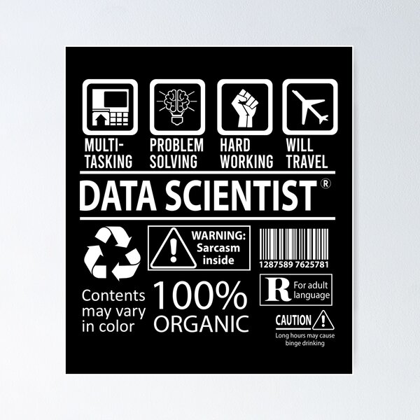 Item preview, Data Scientist - Multitasking designed and sold by analisanta.