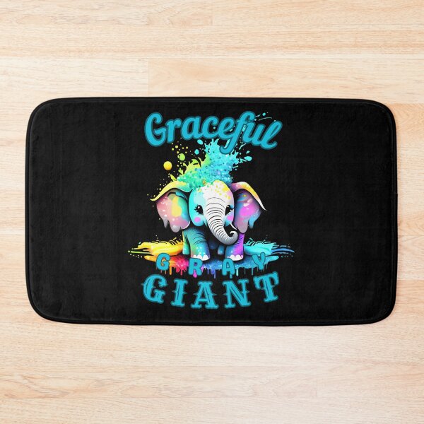 Item preview, Graceful Gray Giant. funny elephant designed and sold by ElephantVibes.