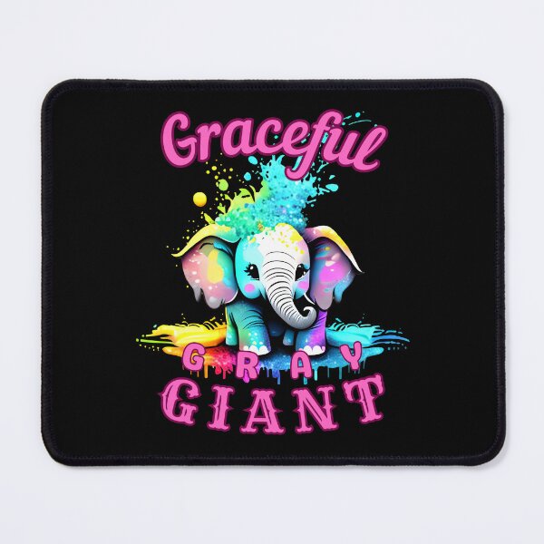 Item preview, Graceful Gray Giant. elephant head designed and sold by ElephantVibes.
