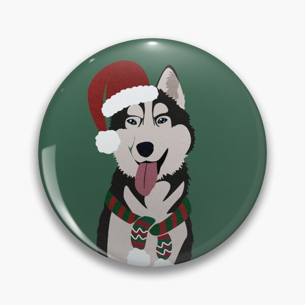 Item preview, Christmas Husky with Reindeer Antlers  designed and sold by reddogbuckeye.