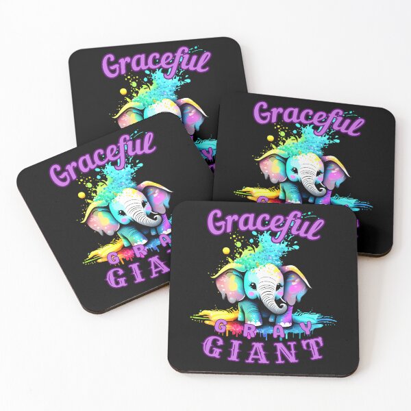 Item preview, Graceful Gray Giant. elephant face designed and sold by ElephantVibes.