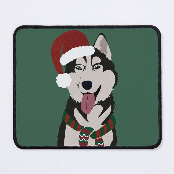 Item preview, Christmas Husky with Reindeer Antlers  designed and sold by reddogbuckeye.