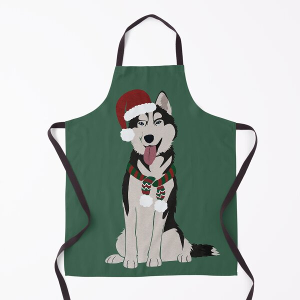 Item preview, Christmas Husky with Reindeer Antlers designed and sold by reddogbuckeye.