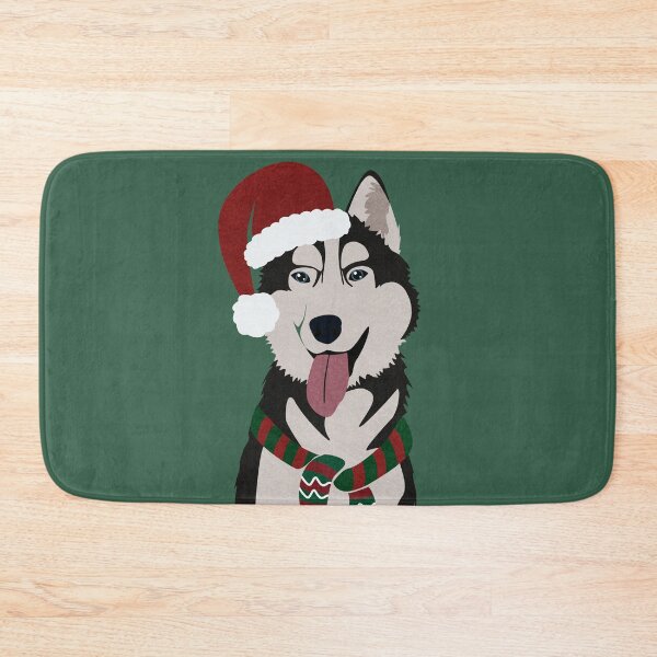 Item preview, Christmas Husky with Reindeer Antlers designed and sold by reddogbuckeye.