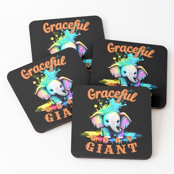 Item preview, Graceful Gray Giant. elephant portrait designed and sold by ElephantVibes.
