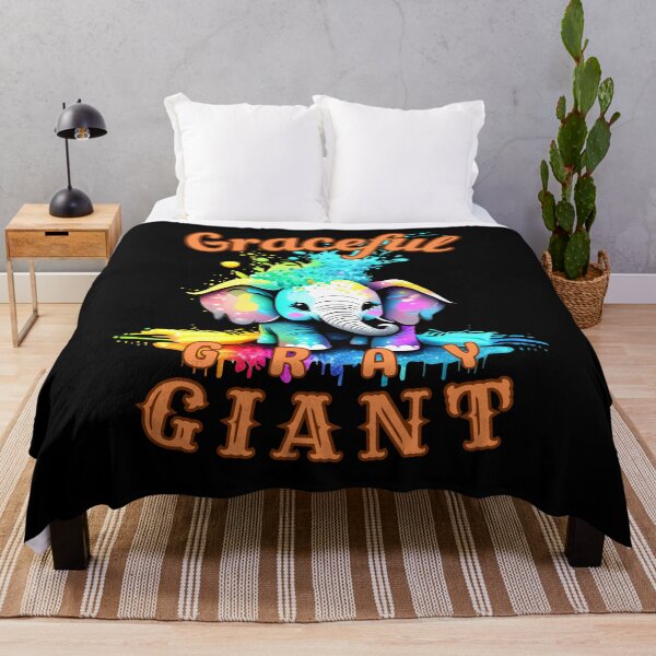 Item preview, Graceful Gray Giant. elephant portrait designed and sold by ElephantVibes.