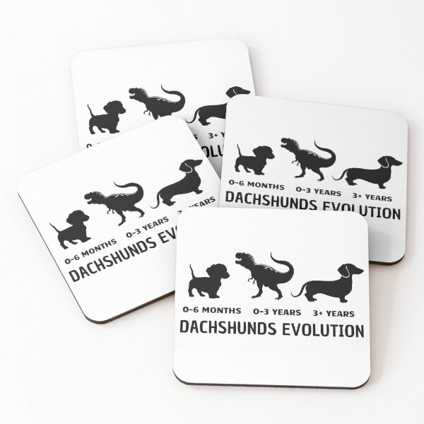 Item preview, Dachshund Evolution Black designed and sold by AIrtisticPrints.