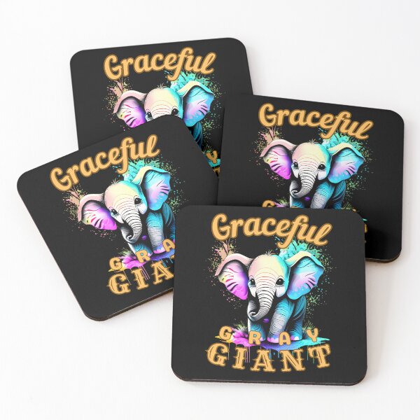 Item preview, Graceful Gray Giant. watercolor elephant designed and sold by ElephantVibes.
