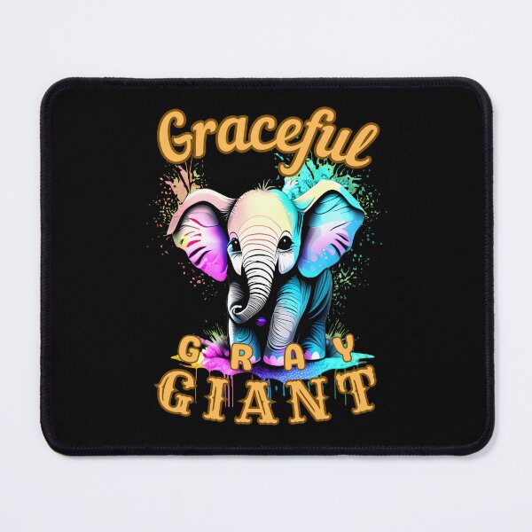 Item preview, Graceful Gray Giant. watercolor elephant designed and sold by ElephantVibes.