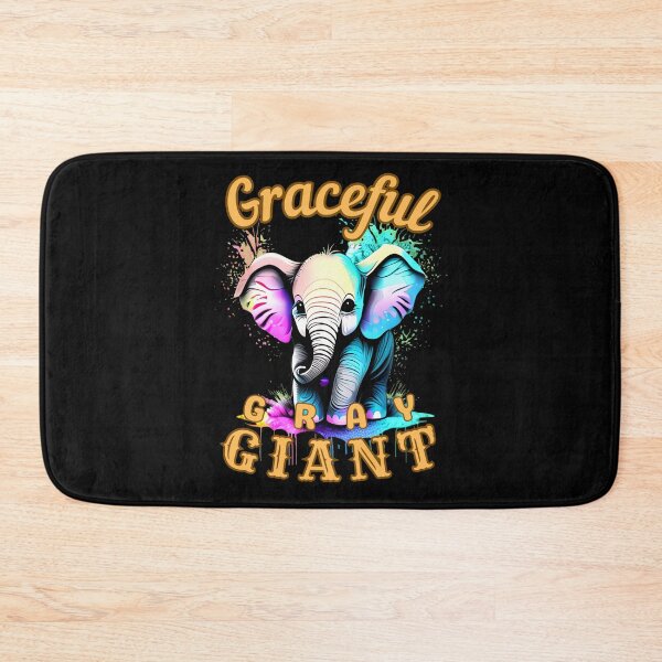 Item preview, Graceful Gray Giant. watercolor elephant designed and sold by ElephantVibes.