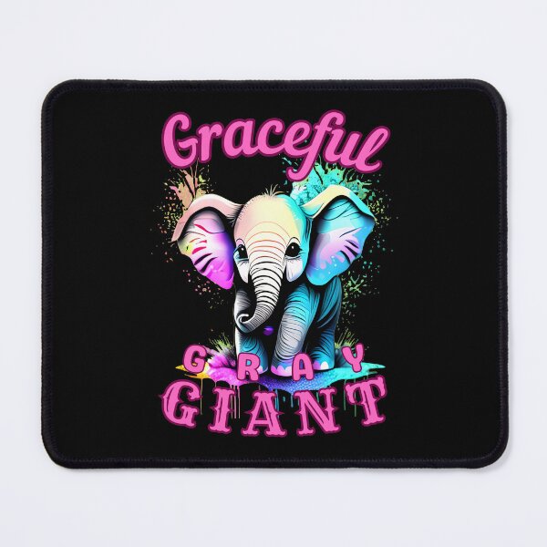 Item preview, Graceful Gray Giant. elephant saying designed and sold by ElephantVibes.