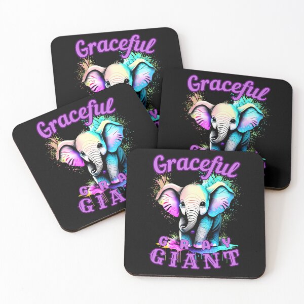 Item preview, Graceful Gray Giant. elephant quote designed and sold by ElephantVibes.