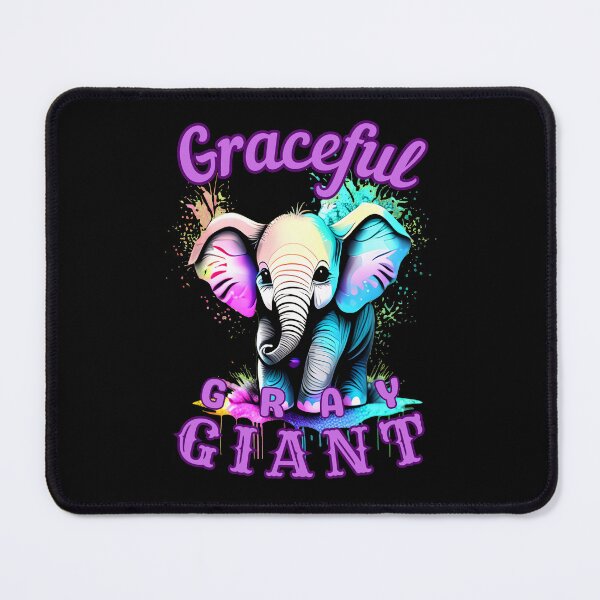 Item preview, Graceful Gray Giant. elephant quote designed and sold by ElephantVibes.