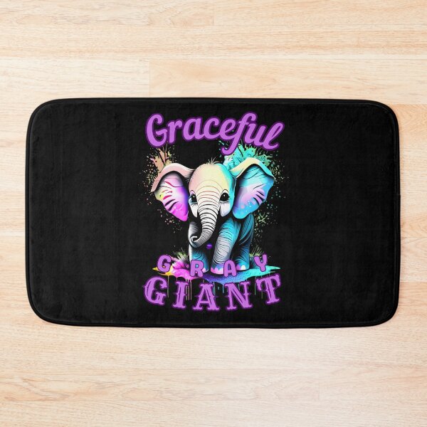 Item preview, Graceful Gray Giant. elephant quote designed and sold by ElephantVibes.