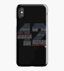 Hitchhiker's Guide 42 Quotes iPhone Case