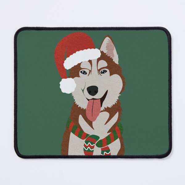 Item preview, Christmas Husky with Reindeer Antlers  designed and sold by reddogbuckeye.