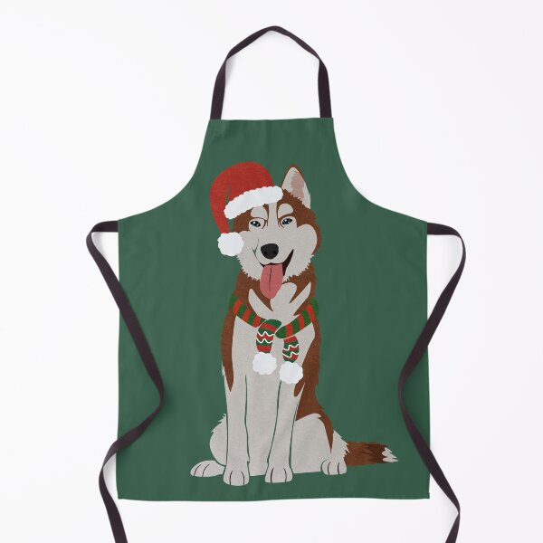 Item preview, Christmas Husky with Reindeer Antlers designed and sold by reddogbuckeye.