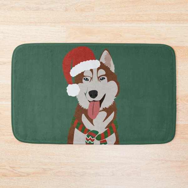 Item preview, Christmas Husky with Reindeer Antlers designed and sold by reddogbuckeye.