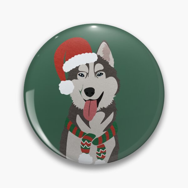 Item preview, Christmas Husky with Reindeer Antlers  designed and sold by reddogbuckeye.