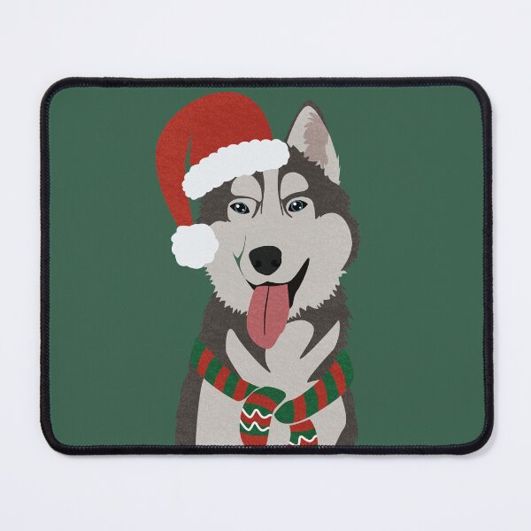 Item preview, Christmas Husky with Reindeer Antlers  designed and sold by reddogbuckeye.