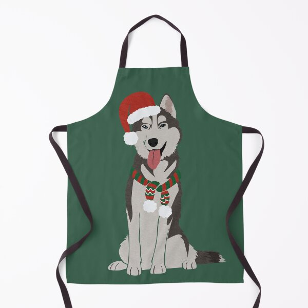Item preview, Christmas Husky with Reindeer Antlers designed and sold by reddogbuckeye.