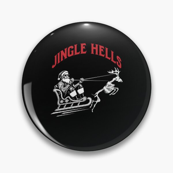 Artikelvorschau, Weihnachts-Jingle Hells Santa mit Skelett-Rentier entworfen und verkauft von Digital Story Time.