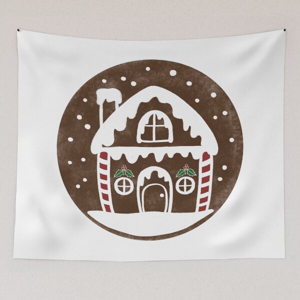 Item preview, Gingerbread Xmas Cookie Candy Cane House  designed and sold by JinJinYoon.