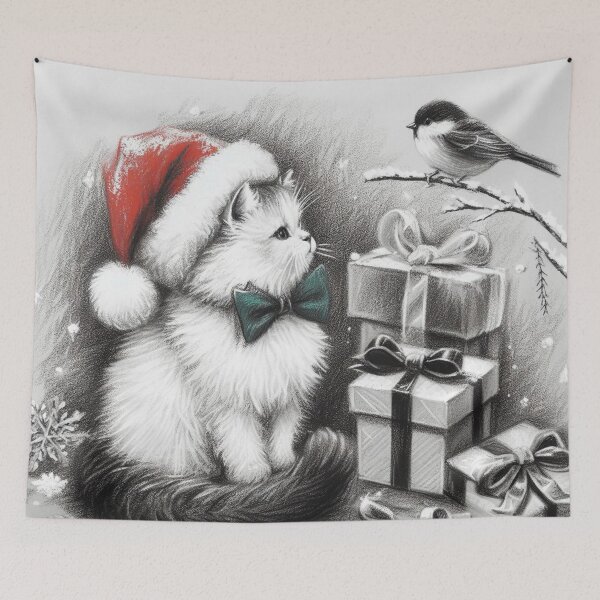 Item preview, Merry Christmas Meow V.5 designed and sold by VANWANSHOP.
