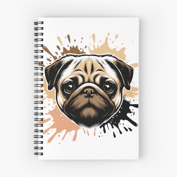Item preview, Pug Mischief - Expressive Splatter Art designed and sold by RyanBelandres.