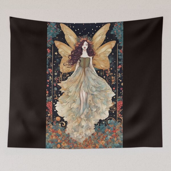 Item preview, Christmas Abstract Fairy No.  002- abstract,  fairy nouveau designed and sold by FaerieFusion.