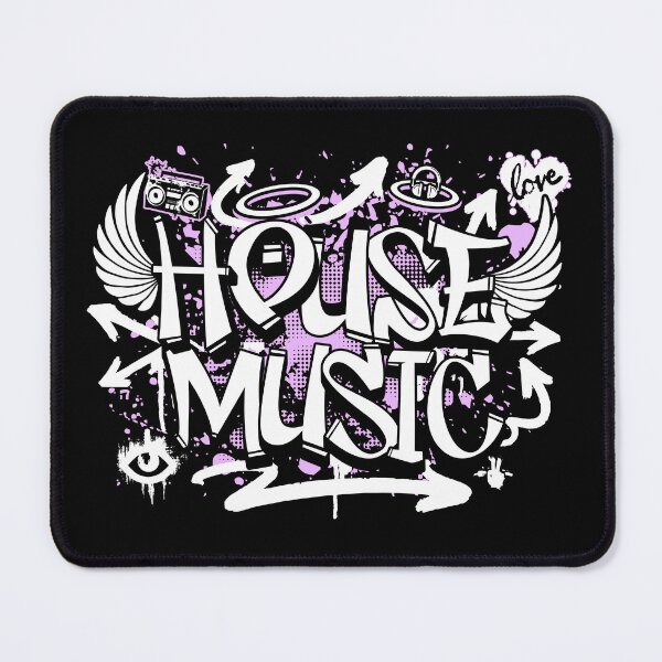 Item preview, HOUSE MUSIC - Graffiti Steez (Lavender) designed and sold by Discothreadz.