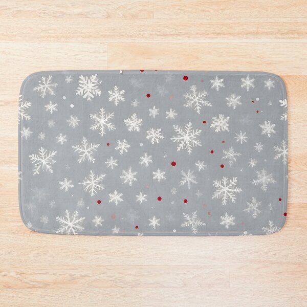 Item preview, Tastful Christmas Snow Flakes, Touch Of Red and Silver designed and sold by PlanetMarker.