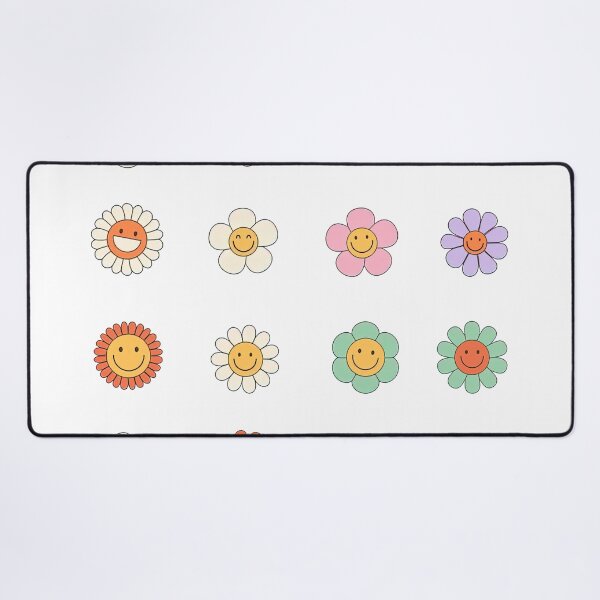 Item preview, Cute Groovy flower cartoon characters, Happy Daisy designed and sold by graphic-genie.