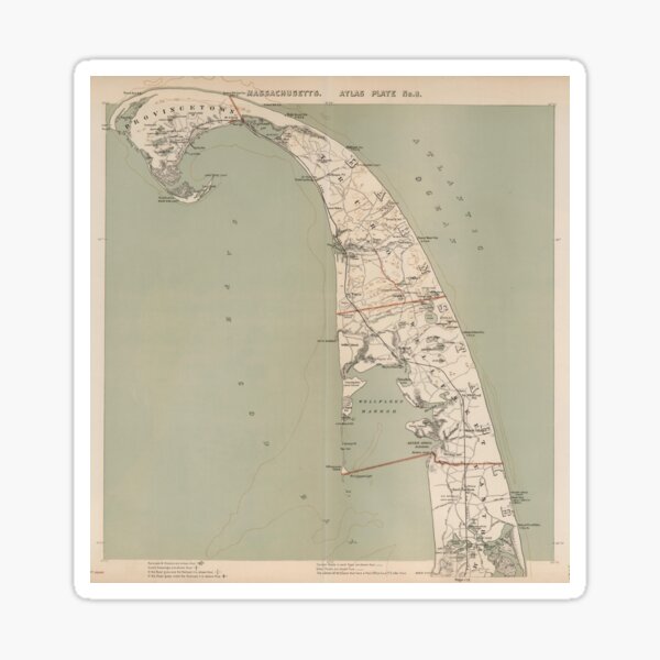 Item preview, Vintage Map of Lower Cape Cod (1891) designed and sold by BravuraMedia.