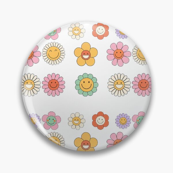 Item preview, Cute Groovy flower cartoon characters, Happy Daisy designed and sold by graphic-genie.