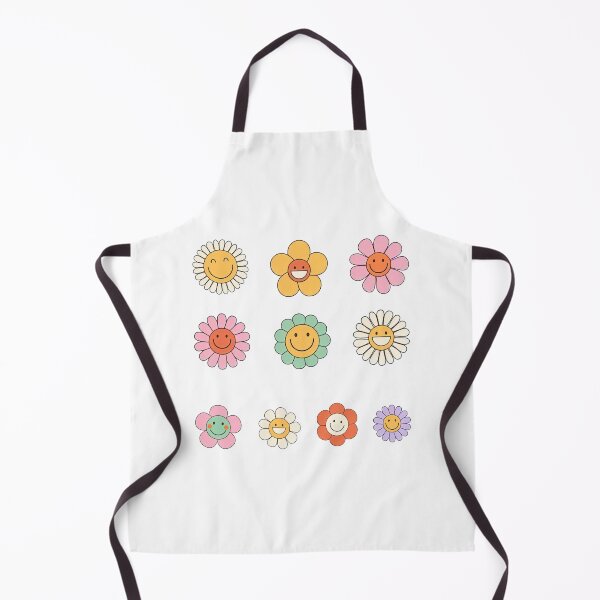 Item preview, Cute Groovy flower cartoon characters, Happy Daisy designed and sold by graphic-genie.