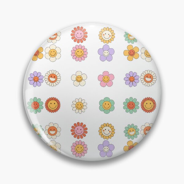 Item preview, Cute Groovy flower cartoon characters, Happy Daisy designed and sold by graphic-genie.