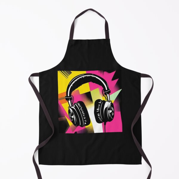 Item preview, Retro Headphones designed and sold by musicgeniusart.